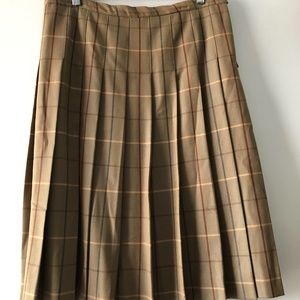 Burberry Vintage Pleated Skirt